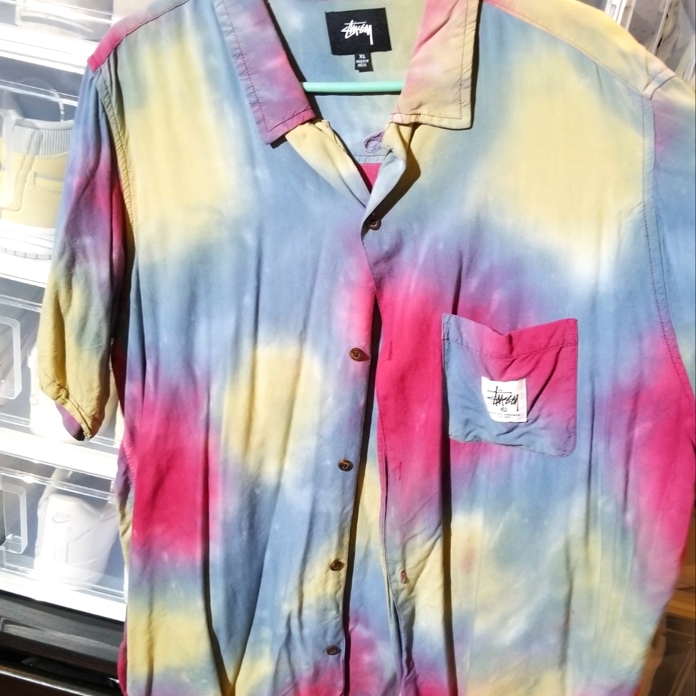 Stussy Short Sleeve Button Down XL